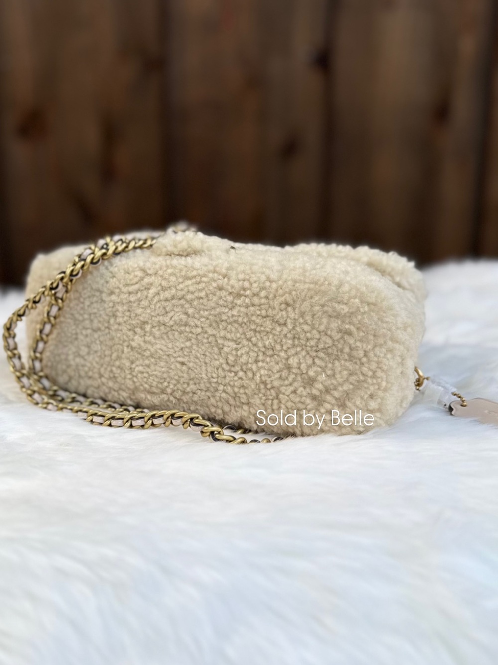 NWT Coach Shearling Tabby 20 In Shearling Purse - Picture 3 of 4